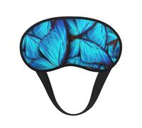 Many Blue Butterfly Sleeping Mask for Adults Blackout, Comfortable Eye Mask Blocking Light for Travel, Yoga