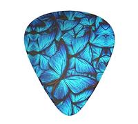 Many Blue Butterfly Stolmx Guitar Pick Set - Full Print Design, 3 Thicknesses Available