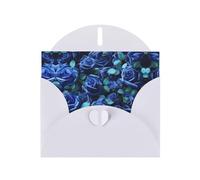 many blue roses print Greeting Cards - Thank-You Cards Party Invitation Cards for Festive Celebrations