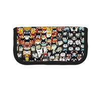 Many Cartoon Cat Small Pencil Bag Simple Pencil Pouch Aesthetic Pencil Case Pencil Storage Bag Pen Holder Office
