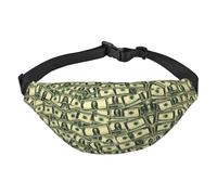 many cartoon dollars Boys large waist bag, travel crossbody waist bag, suitable for enjoying sports, running, cycling, travel, fishing