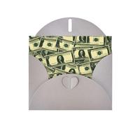 Many Cartoon Dollars Horizontal Holiday Card With Gray Heart Shaped Envelope And Write Various Holiday Greetings