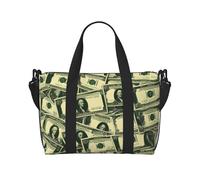 Many Cartoon Dollars Prints Handbag Crossbody Travel Bag Comfortable Lightweight and Waterproof Suitable for Travel and Everyday Use.
