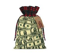 many cartoon dollars Two Color Drawstring Gift Bag S Beautiful Convenient Suitable For Christmas Birthdays