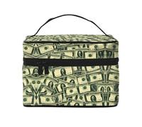 many cartoon dollars Women's Large Capacity Makeup Bag, Portable Travel Makeup Bag, (9x6.5x6.2 inches) Girls Large Makeup Bag Storage Bag