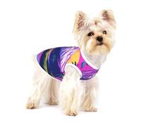 many coconut trees Small Pet Cotton Vest M Full Print Dog Cat Soft Breathable Elastic Apparel Daily Party Outfit