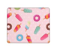 Many Colored ice Cream Enhanced Control Mouse Pad with Lock Stitch Edge Large Thick Non-Slip Desk Mat for Office Task