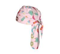 Many colored ice cream Print Cycling Headwrap Under Helmet Skull Cap Sweat Wicking Quick Dry for Patriotic Event Gift