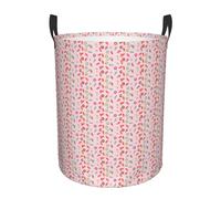 Many colored ice cream Print Round Laundry Hamper Bedroom Bathroom Clothes Organizer Waterproof Storage Basket