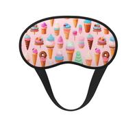 Many Colored Ice Cream Print Sleep Mask,Eye Mask,Breathable Sleeping Mask for Travel,Camping,Shift Work