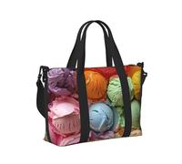 Many Colored ice Cream Print Travel Hand Bag Portable Foldable Shoulder Tote Bags for Weekend Trip Gym Vacation