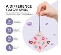 Many Colored Ice Cream Printing 10 Pcs Car Air Freshener Fragrant Sheets,Car Hanging Accessories With Strings For Decor