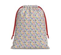 Many Colorful Cartoon Dinosaurs Print Gift Reusable Drawstring Bag Holiday Party Decor Daily Storage Celebrations Pouch