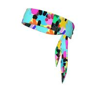 Many Colorful Dog Paw Print Men And Womendouble-Sided Headscarf,Moisture-Wicking Sports Headband,Running,Football And Track And Field