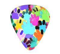 Many Colorful Dog Paw Print Organizer Storage Box Different Thickness Guitar Picks For Acoustic Guitar