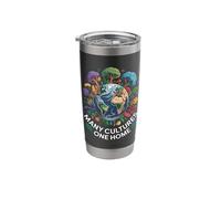 Many Cultures One Home Earth Globe Unity Stainless Steel Insulated Tumbler