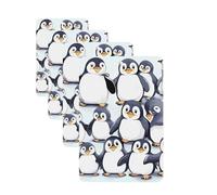 many Cute Baby Penguins Sketch Car Air Freshener Cards for Women Men 4 Pack Cute Car Accessories Long Lasting Scent Car Diffuser Hanging Auto Aromatherapy Tablets Car Fresheners Gifts