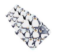 many Cute Baby Penguins Sketch Car Air Freshener Cards for Women Men 4 Pack Cute Car Accessories Long Lasting Scent Car Diffuser Hanging Auto Aromatherapy Tablets Car Fresheners Gifts