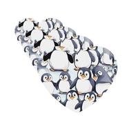 many Cute Baby Penguins Sketch Car Air Freshener Cards for Women Men 4 Pack Cute Car Accessories Long Lasting Scent Car Diffuser Hanging Auto Aromatherapy Tablets Car Fresheners Gifts