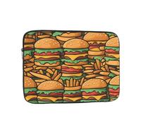 many cute burgers 15 inch Laptop protective case, one main compartment, no dividers, suitable for travel, office use, etc.