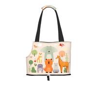 Many cute cartoon animals Printed pet shoulder bag for going out - small dog and cat dual-purpose shoulder bag