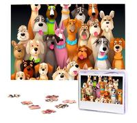 Many Cute Dogs Wooden Puzzles 1000 Pieces Personalized Jigsaw Puzzle For Adults Interesting Custom Photo Puzzles Gift For Holiday Birthday Wedding Anniversay