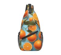 Many Delicious Oranges Casual Crossbody Bag Durable Large Capacity Lightweight and Breathable Suitable for Various Outdoor Venues