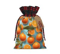 Many Delicious Oranges Two Color Drawstring Gift Bag S Beautiful Convenient Suitable For Christmas Birthdays
