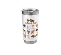 Many Different Kawaii Pigs Stainless Steel Insulated Tumbler