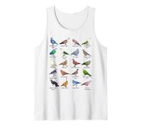 Many Different Types of Pigeons Tank Top