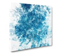 Many Dolphin Watercolour Canvas Print | Gallery Wrapped 30mm Frame Wall Art | 20x20 inches | Ready to Hang | Modern Animals Picture | Living Room Bedroom Lounge Office