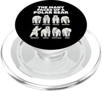 Many Faces Of A Polar Bear Funny Arctic PopSockets PopGrip for MagSafe