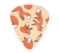 Many Foxes Fashion Colour Guitar Picks 12 Packï¼Œ For Acoustic Guitar Electric Guitar Ukulele