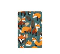 Many Foxes Print Printing 10 Pcs Car Air Freshener Hanging Sheets Scented Hanging Sheets With Rope For Home