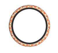 Many Foxes Print Steering Wheel Cover Non-Slip All Seasons Protection Comfortable Cars Accessory