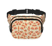 Many Foxes Print Stylish and Practical Waist Bag,Adjustable,Perfect for Travel,and Outdoor Activities