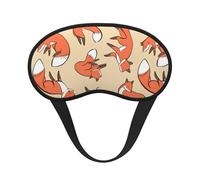 Many Foxes Print Unisex Blackout Sleep Mask Comfortable Eye Mask for Travel Meditation Sleep Travel