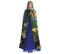 Many Frogs Sing on The Branches Adults Hooded Cloak Halloween Cloak Long Hood Robe Cape Cosplay Costume