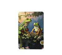 Many Frogs Sing on The Branches Car Air Fresheners Cards 4 Pcs Long Lasting Car Fresheners Gifts for Men Women Auto Aromatherapy Tablets Hanging Scented Card Rearview Mirror Pendant - Lavender Scent