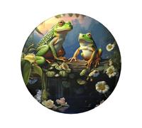 Many Frogs Sing on The Branches Custom Pins 5 PCS, Personalized Photo Buttons, Metal Pinback Button Badges for Backpacks, Hats, Funny Backpack Pins Aesthetic Lapel Badge Pins Gifts for Men Women, One
