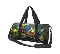 Many Frogs Sing on The Branches Duffel Bags for Women Men, Foldable Travel Totes Bag for Airplane Essentials, Weekender Overnight Bags Large Sport Gym Bag Carry On Luggage Bag with Strap
