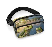 Many Frogs Sing on The Branches Fanny Pack for Women, Personalized Waist Bag with Multi-Pockets for Men, Belt Bag for Travel, Crossbody Bags with Zipper, Adjustable Bum Bags for Running