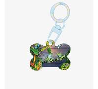 Many Frogs Sing On The Branches Summer Butterflies Lake Water Printing Acrylic Dog Bone Ornament,Pet Tags,Key Chain Dogs Tag for Holiday for Pet Lovers,Dogs Gift