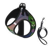 Many Frogs Sing On The Branches Summer Butterflies Lake Water Printing Puppy Summer Vest Harness With Reflective,Dog Accessories For Small Medium Large Dogs And Cats