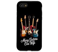 Many Guitars One Wife Guitarist Life Musicians Plays Case for iPhone SE (2020) / 7/8