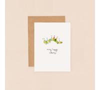 Many Happy Returns Catepillar Greeting Card