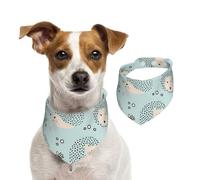 Many Hedgehogs,Dog Bandanas Cotton Pet Scarf Adjustable Bibs for Pet,M