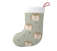Many hedgehogs Large Christmas Stocking 17.7", Xmas Gift Sock for Family, Hanging Stocking, Party Decor