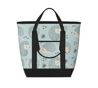 Many Hedgehogs,Lunch Bags Large Capacity Insulated Tote Bag For Women Men Work Picnic Travel