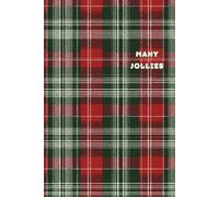 Many Jollies Christmas Plaid Journal: Funny Xmas Notebook Gift for Men